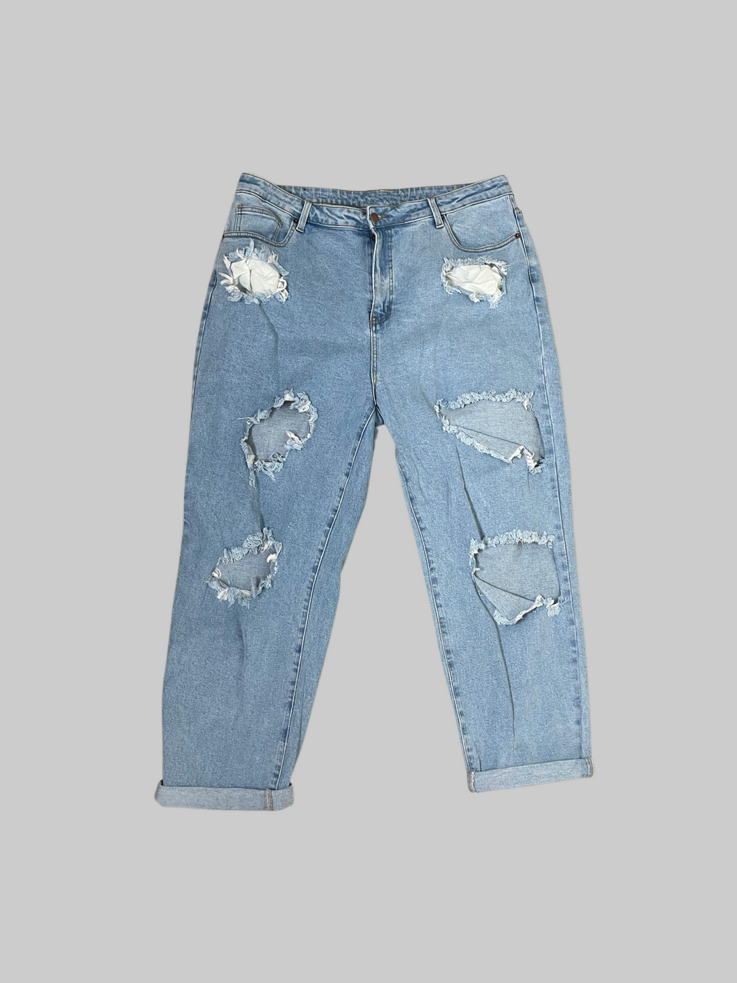 Siena Mom Jeans (Light Blue)