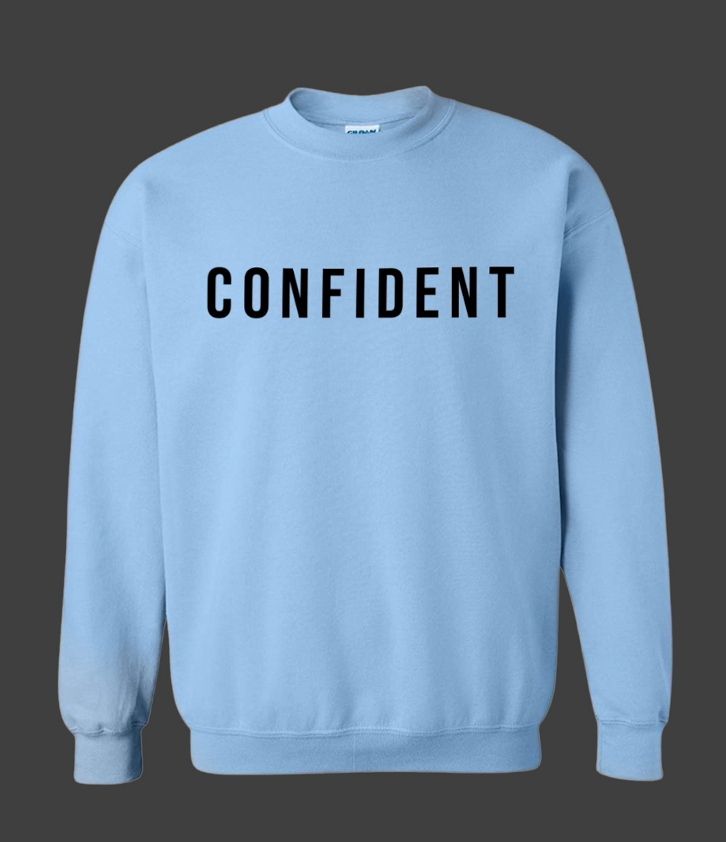 Confident Sweatshirt (Light Blue)