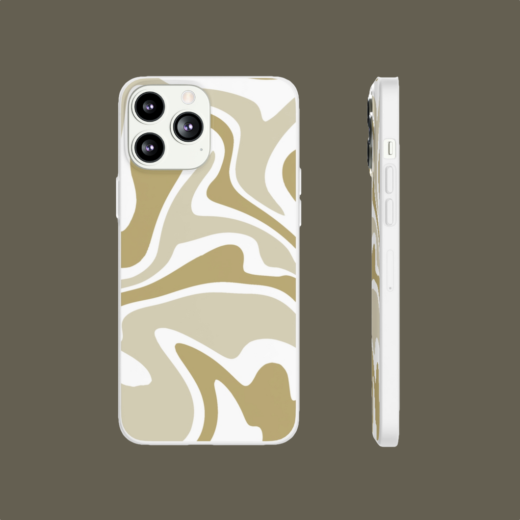 Beige Swirl Phone Case