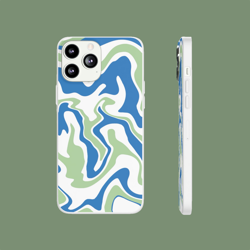 Blue/Green Swirl Phone Case