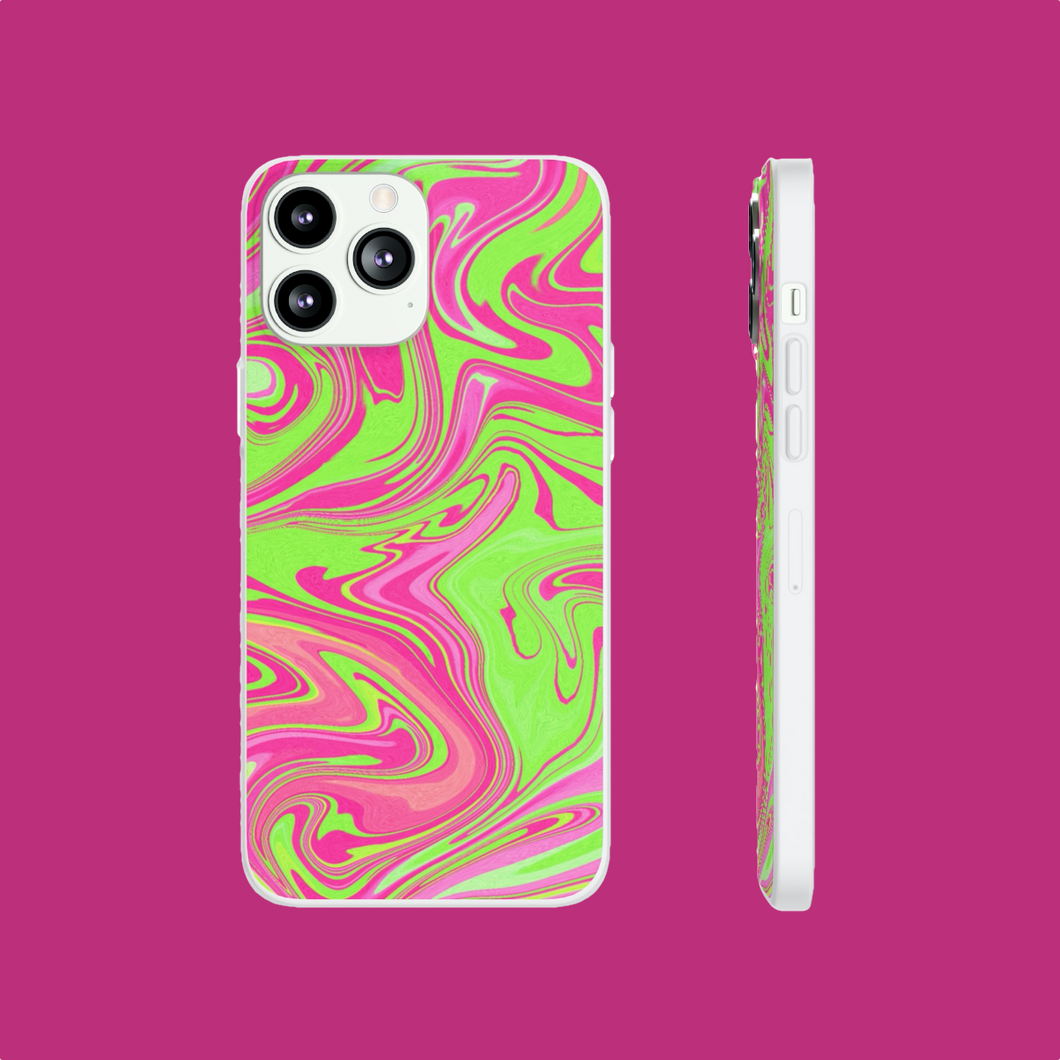 Pink/Green Swirl Phone Case